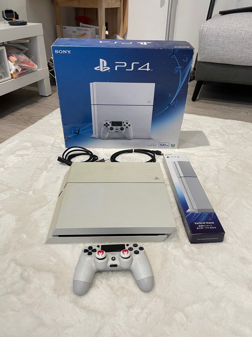 PlayStation4 - SONY PS4 500GB CUH-1200A ホワイト 本体 中古美品 PS4 CUH-1200A 500GBグレイシャーホワイト