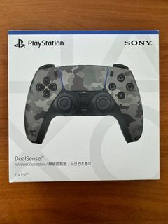 PS5 Dualsense Wireless Controller Grey Camouflage