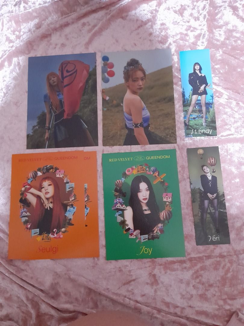 Red Velvet Queendom Photobook (Category: K-Wave Merchandise) located in Makati City. Submitted by chaechains (Listing ID 1302953431, Image 2). Description: Red Velvet Queendom Photobook for sale. Choice of 1 inclusion found in the next photo. Add 20 for additional inclusion. Available: Seulgi, Wendy, Joy, Yeri.