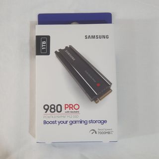 SAMSUNG 980 PRO SSD with Heatsink 1TB PCIe Gen 4 NVMe M.2, PS5 Compatible (MZ-V8P1T0CW)