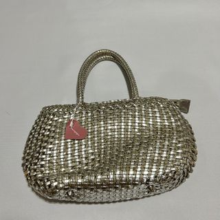 silver bottega-ish hand bag 🪩
