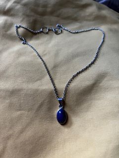 Silver necklace with Lapis Lazuli pendant