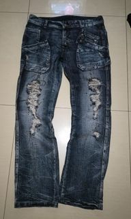 SOlBERRY Japan brand Distressed Jeans y2k