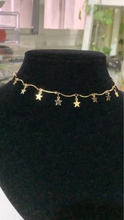star choker gold necklace dainty jewelry