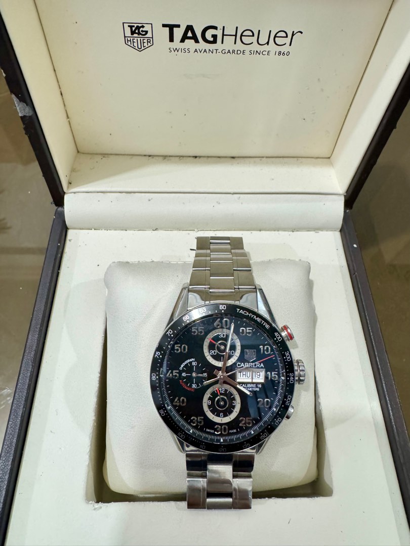 Tag Heuer Carrera CV2A10 Daydate Calibre 16 Luxury Watches on Carousell