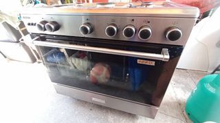 Tecnogas 90cm gas range 5 burners stove oven baking rotisserie