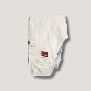 Tobimaru White Baggy Parachute Pants