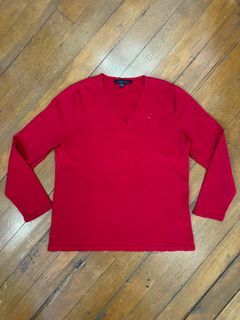 Tommy Hilfiger red pullover longsleeves