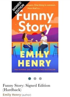  [AIR CARGO] UK WATERSTONES SIGNED SPECIAL SPRAYED EDGES EDITION FUNNY STORY BY EMILY HENRY