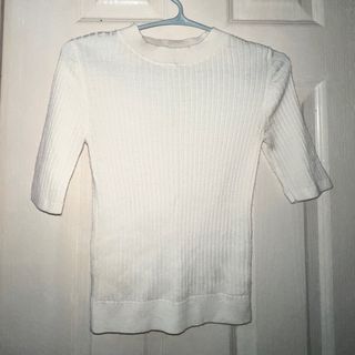 Uniqlo Knitted Top in Cream