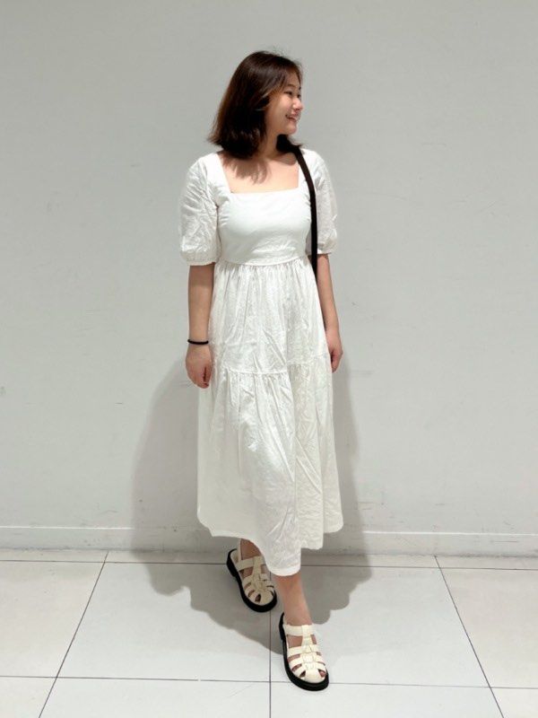 Uniqlo white dress