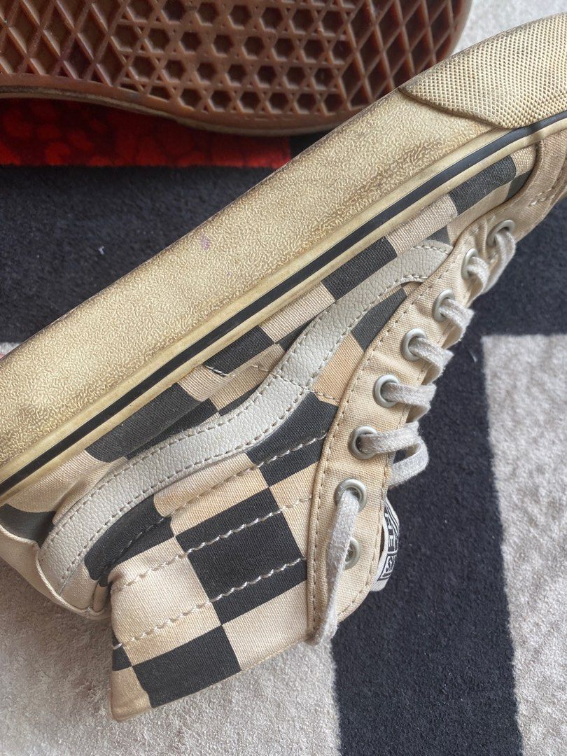 Vans mega check sk8 hi on sale