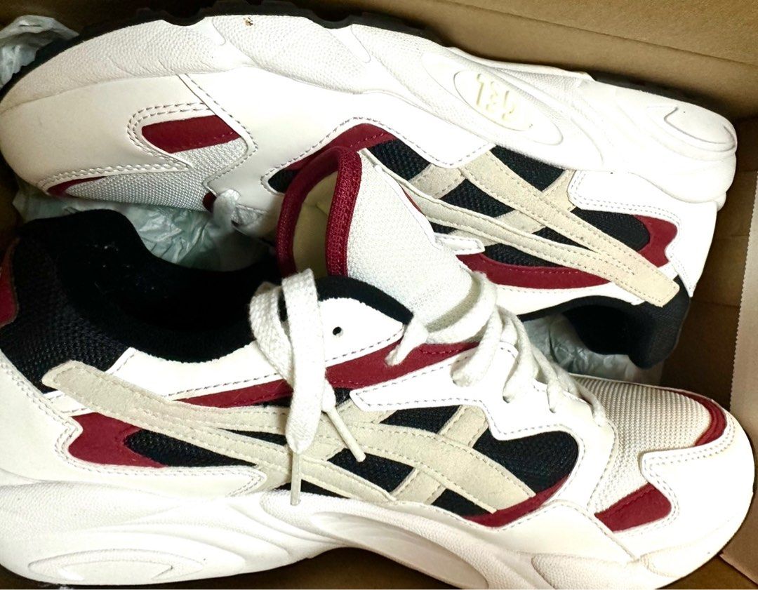 Vintage 90s Asics Mens 8 Gel Diablo Spell Out Running Sneakers Shoes White Red us9 eur 42.5 Carousell
