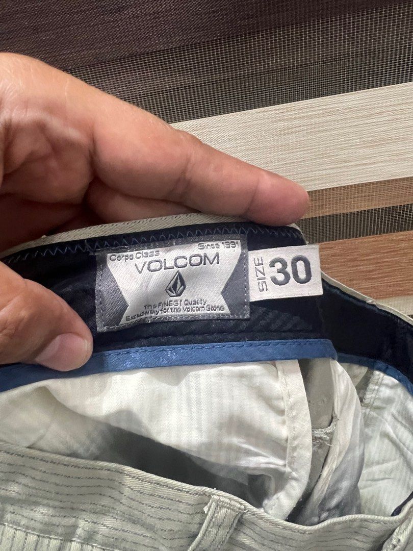Volcom pinstripe shorts cheap