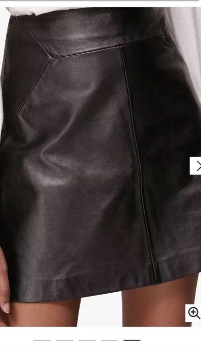 Whistles A Line Leather Skirt Size 12 Women s Fashion Bottoms Skirts on Carousell