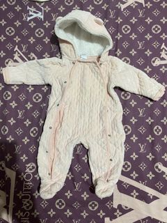 Winter Onesie Pink Bear Design with socks and ears for 9 months old BUY ONE AND GET THE FOLLOWING ITEMS ₱50 OFF!!