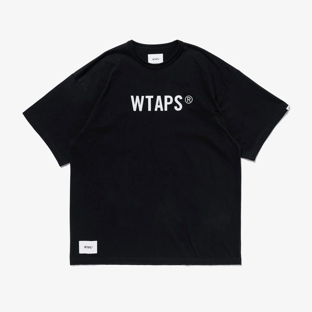 XL Wtaps SIGN / SS / COTTON. TSSC 241ATDT-CSM22 Black Navy, 男裝 