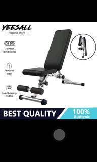 Yeesall Folding Dumbbell Bench Press Stool Adjustable Bench Sit-up bench Fitness Equipment