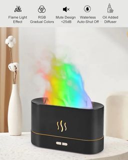 80% off. From LG Flame Aroma Diffuser Humidifier with 7 different colors. Waterless auto-off, no overfilling. (With box and sealed)