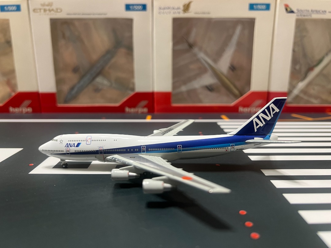 日本全日空All Nippon Airways Scale 1:500 Boeing 747-400 波音747 