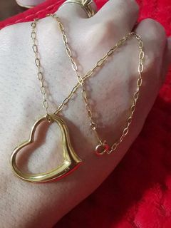 ✅ AVAILABLE
K18 Japan Gold Big Open Heart Necklace