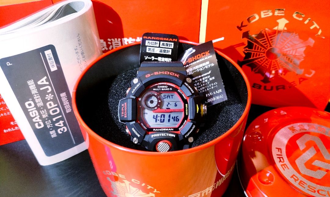 全新日本消防貓] Casio G-Shock Rangeman 緊急消防援助隊25週年