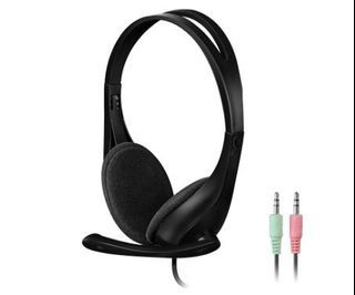 A4Tech HS-9 Rotatable Omnidirectional Noise-Canceling Mic, Wired On-Ear Stereo Headset