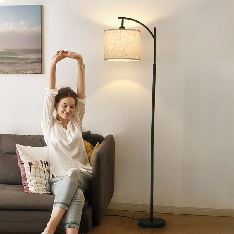 Adjustable Floor Lamp Shade for Bedroom Night Light Study Light (Category: Lighting) located in Manila. Submitted by winterbliss (Listing ID 1303148383, Image 1). Description: Available colors: Cream Material: Metal, Cloth Available sizes: Medium: - Height: 145-166 (cm) - Length: 39 (cm) - Bulb House: Diameter: 28(cm) - Floor stand: Diameter: 22 (cm) Weight: ~ Power: 220V Light scope: 15㎡-20㎡ Package includes: 1pc floor lamp + 12W Warm bulb .