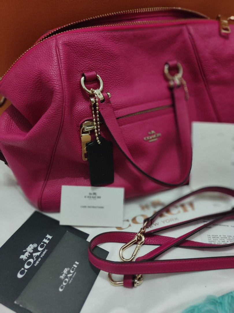 Coach prairie satchel pink on sale
