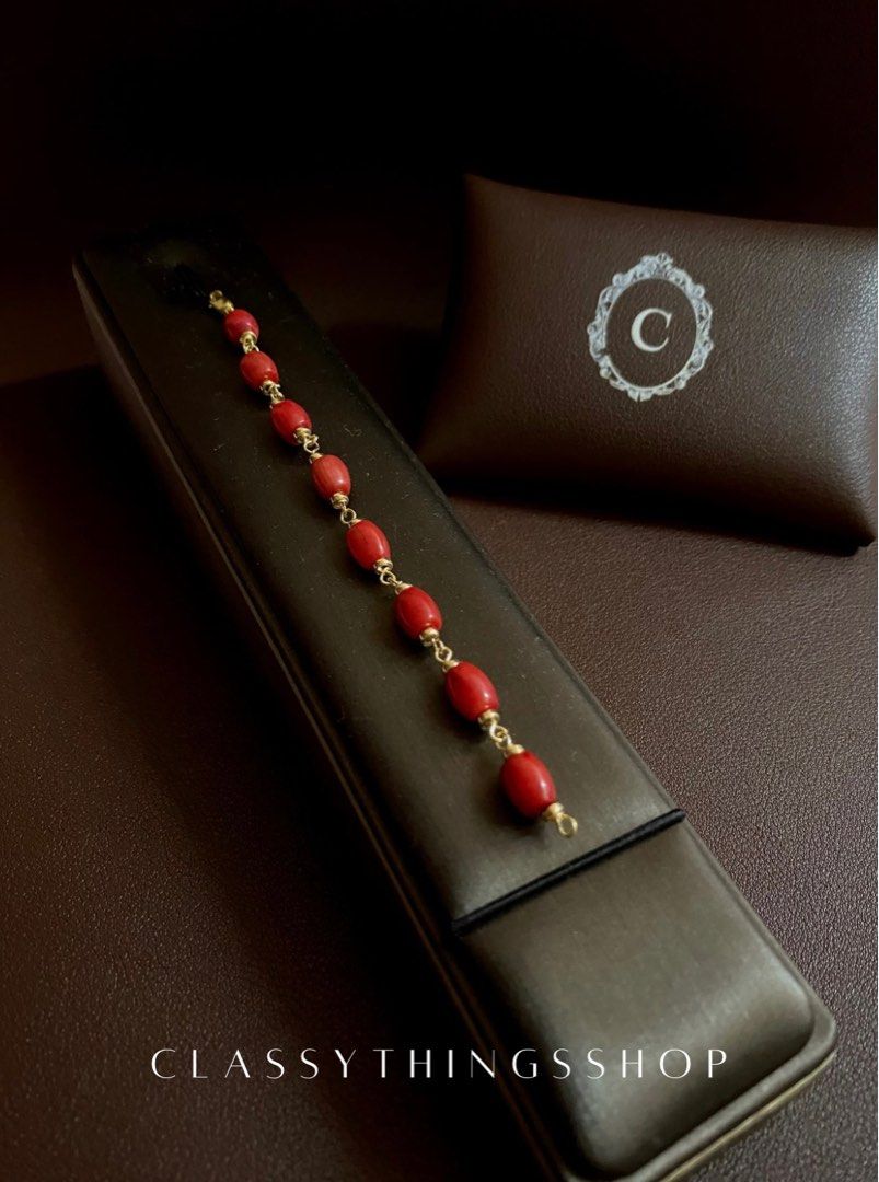 Authentic Red Coral Bracelet (Category: Bracelets) located in Quezon City. Submitted by classythingsshop (Listing ID 1303098284, Image 1). Description: Authentic Red Coral Bracelet (for Infant) Actual photo of the item. The item is customizable and can be made according to the client’s preferred length (price may vary depending on the length of the bracelet). Find the perfect fit for your Coral Bracelet with our size guide: • Infant: Below 15cm •