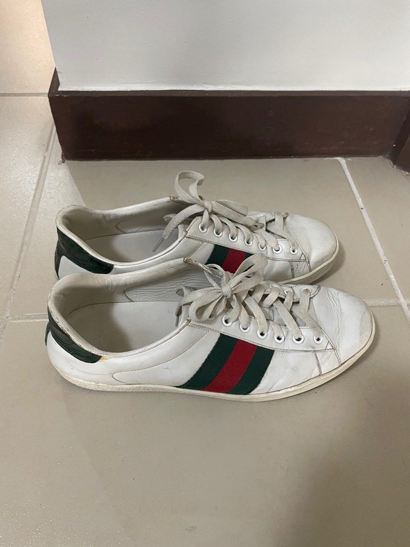 Authentic Gucci Ace Sneakers cherry line size 8 US