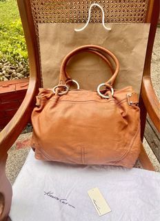 Authentic Vintage Kenneth Cole NEW YORK Leather Tote Bag