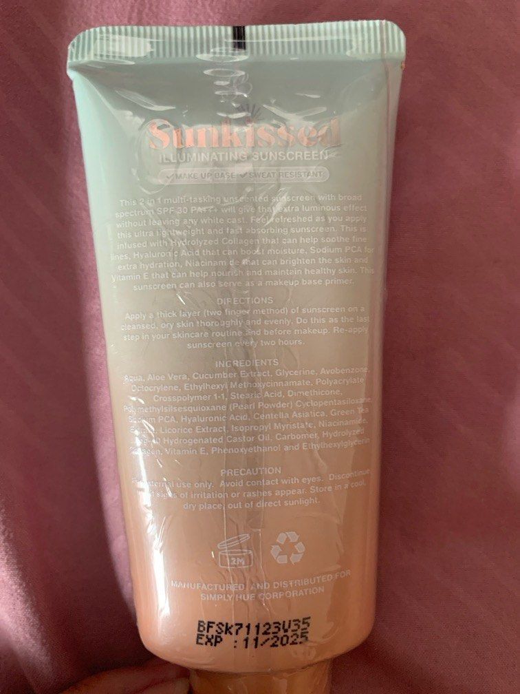 ☀️Barefaced Sunkissed Illuminating Sunscreen (Category: Face Care) located in Las Pinas. Submitted by bellagvr (Listing ID 1303156899, Image 3). Description: item is still SEALED. never used, just stored. .