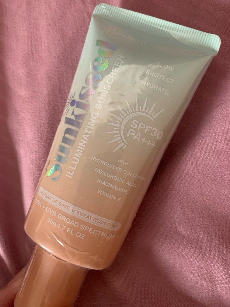 ☀️Barefaced Sunkissed Illuminating Sunscreen (Category: Face Care) located in Las Pinas. Submitted by bellagvr (Listing ID 1303156899, Image 2). Description: item is still SEALED. never used, just stored. .