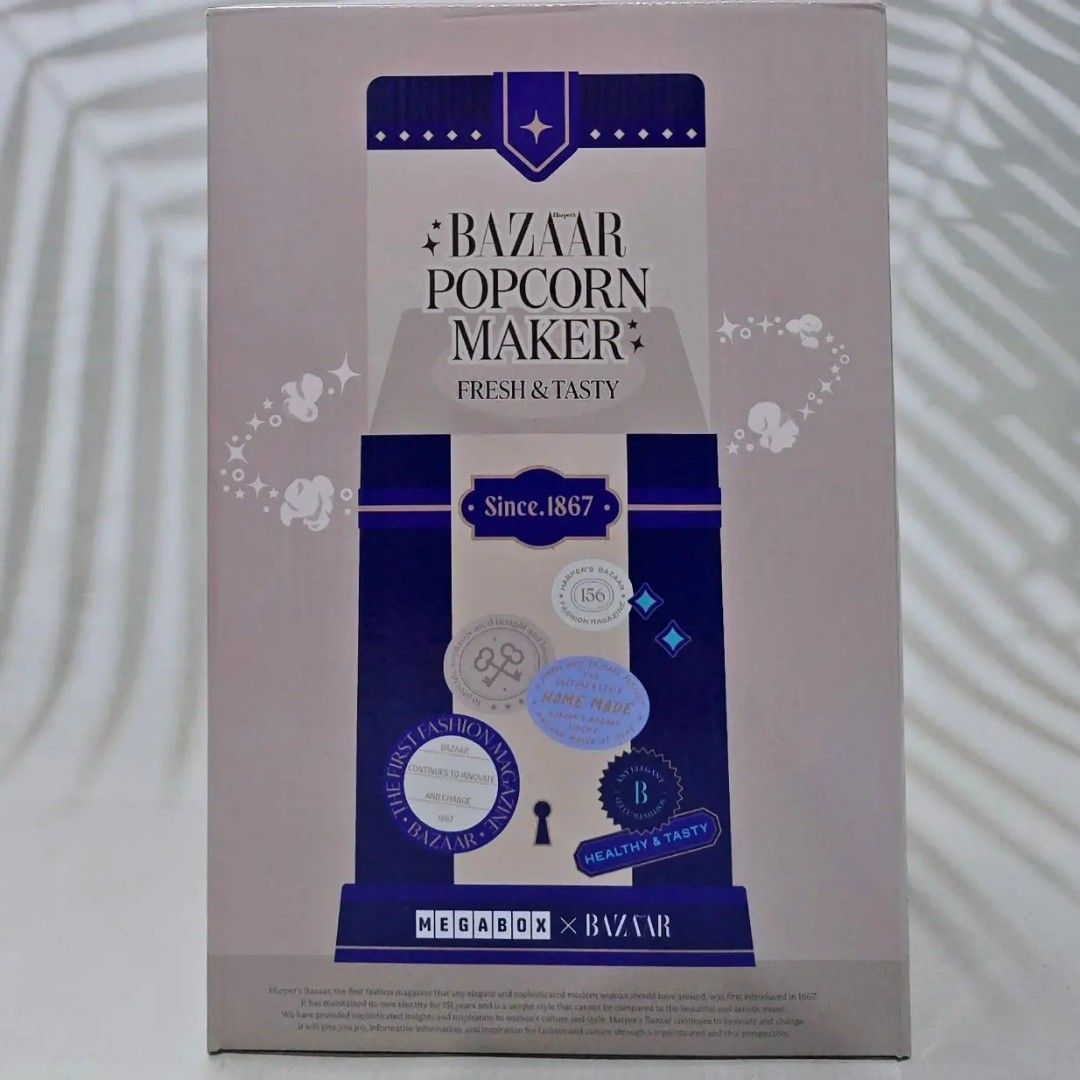 BAZAAR Popcorn Maker (Category: Other Kitchen Appliances) located in Cainta. Submitted by shopchelonline (Listing ID 1303203556, Image 3). Description: BAZAAR Popcorn Maker 🛒980.00 each(all in) + LSF 💎Pre-order - NO RUSH SHIPPING 💎Korea Pasabuy - NORMAL ETA 💎Colors may vary due to lighting. 💎Availability and price may vary 💎The outer case/box is simply for protecting goods. (Damages such as scratches, discoloration on the case/box or manufa