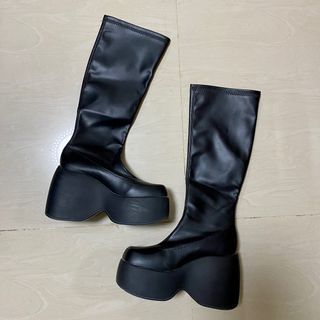 Black High Platform Heels
