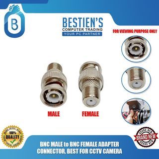 BNC MALE to BNC FEMALE ADAPTER CONNECTOR, BEST FOR CCTV CAMERA
