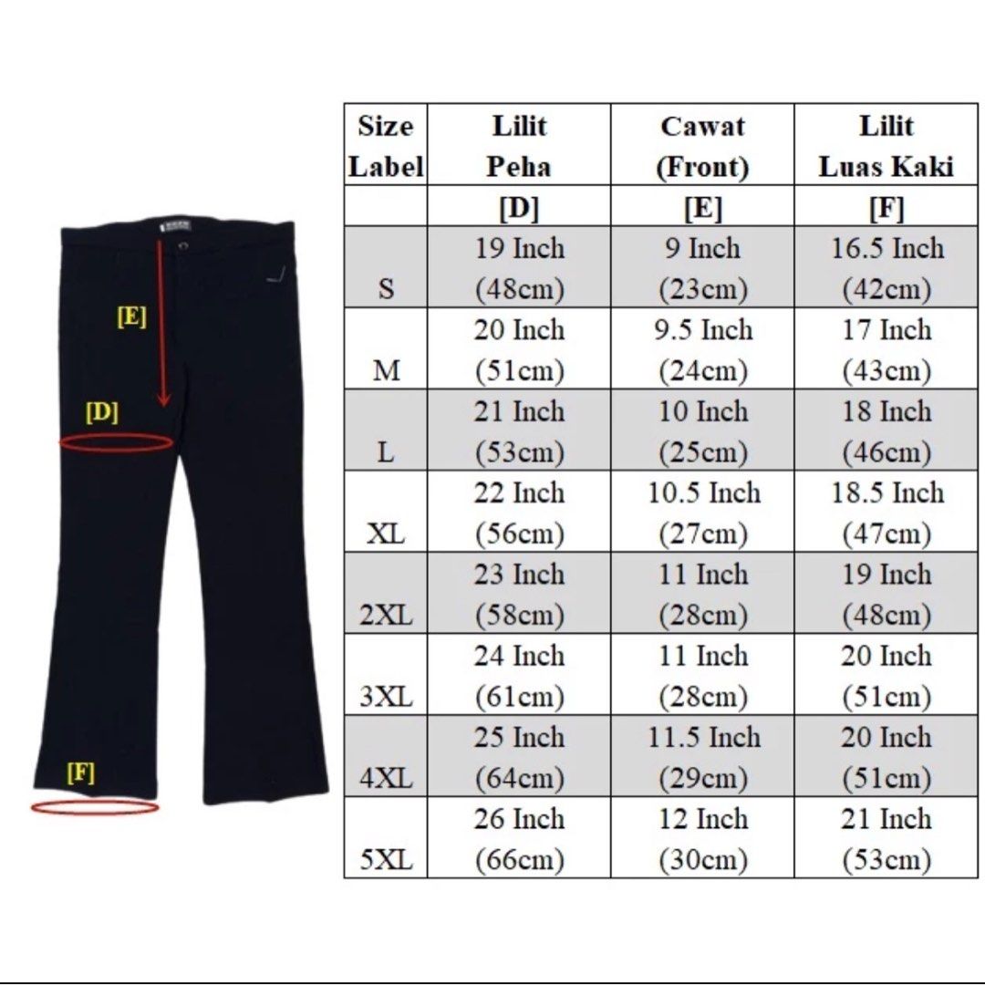 Bootcut (Category: Other Bottoms) located in Puchong. Submitted by fs.closet (Listing ID 1303119077, Image 3). Description: the size didnt fit me well so i just want to let go this pants.