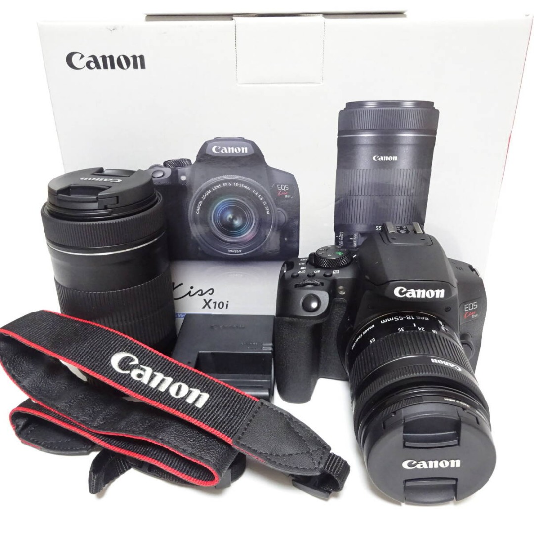Canon 佳能EOS kiss X10i數碼單反相機18-55mm 1:4-5.6 55-250mm Canon 佳能EOS kiss X10i數碼單反相機18-55mm 1:4-5.6 55-250mm