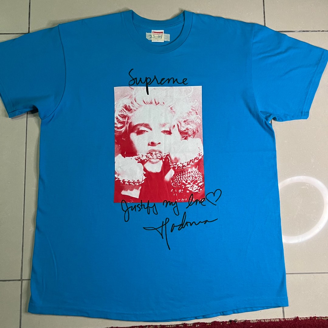 Supreme madonna tee blue store