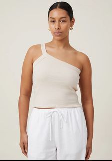 cotton on the 91 one shoulder tank top