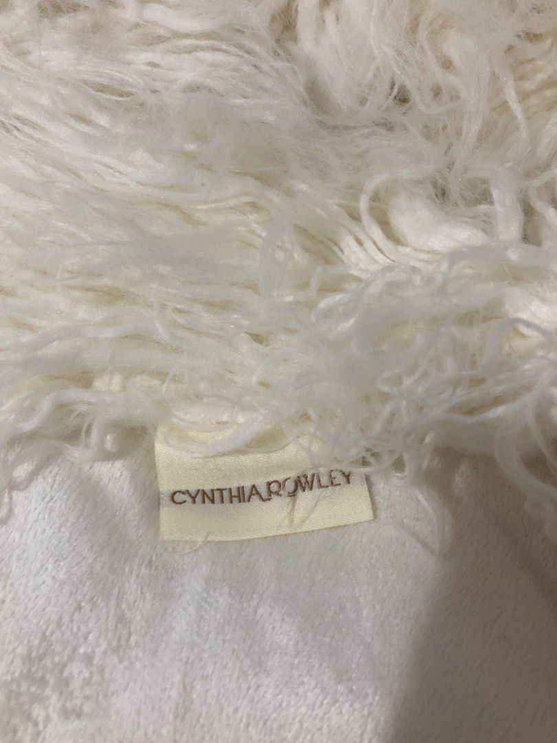 Cynthia rowley faux fur throw on sale