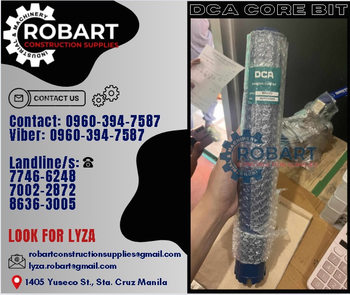 DCA Core Bit, Commercial & Industrial, Construction Tools & Equipment ...
