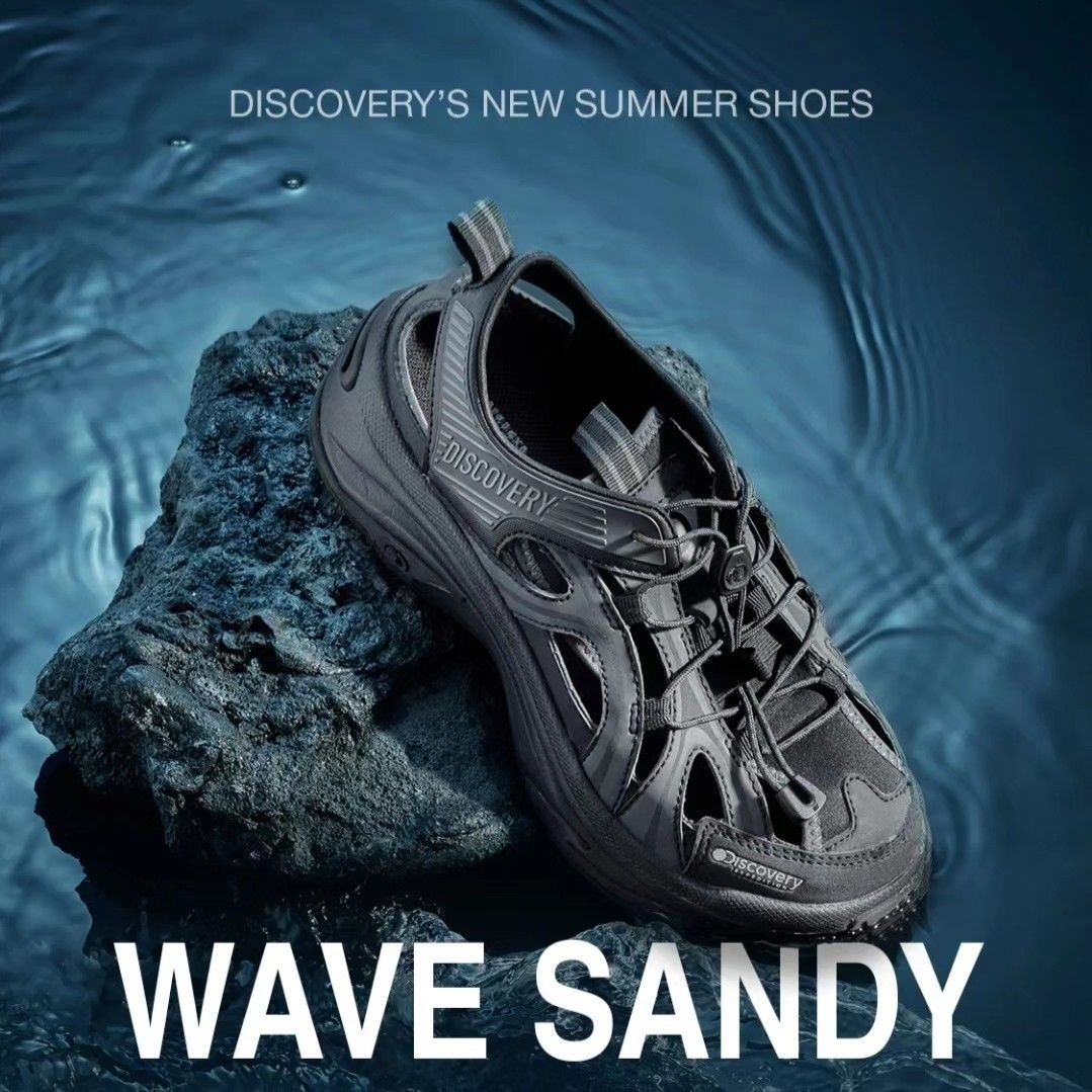 [Discovery] Wave sandy 韓国発 男女兼用 23~28cm 韓國🇰🇷DISCOVERY EXPEDITION 24年新款WAVE SANDY 涼鞋, 男裝