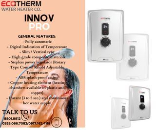 ECOTHERM WATER HEATER