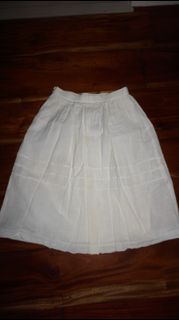 Eyelet Mid length skirt