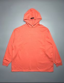 Fear Of God Essentials SS22 Coral Mid Logo HoodiE