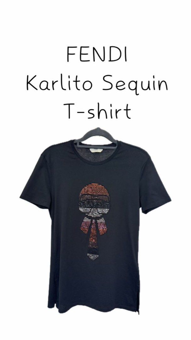 FENDI Karlito Sequin T shirt