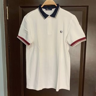 Fred Perry White Knit Polo Shirt