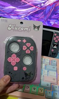 GeekShare Sanrio Kuromi Joycon Protective Case + Thumb Grip Caps